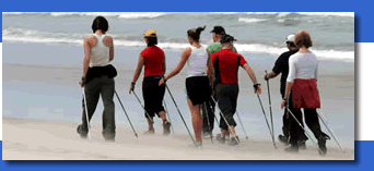 Be taught by a certified Nordic Walking instructor